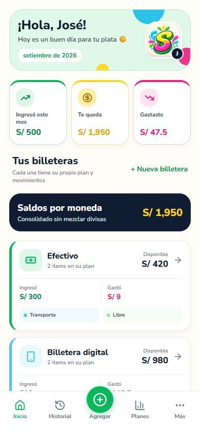 Pantalla principal real de SOLi con datos de demostración